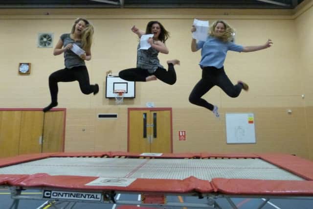 Lincolnshire students are jumping for joy after bucking the national trend and improving attainment at GCSE level