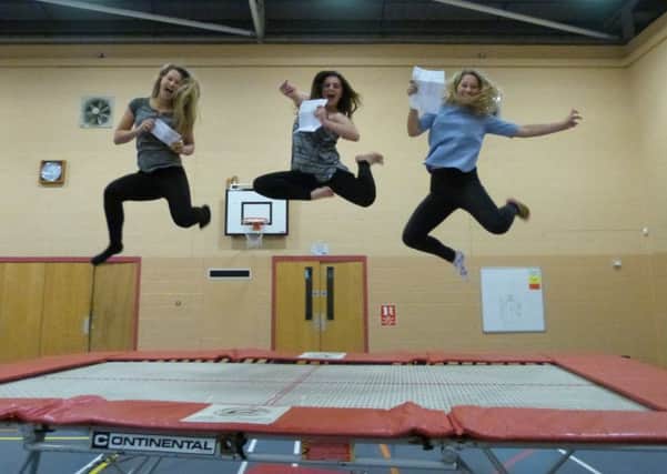 Lincolnshire students are jumping for joy after bucking the national trend and improving attainment at GCSE level