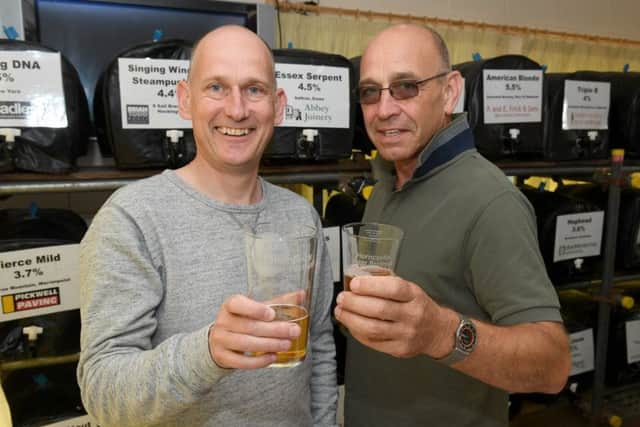 Horncastle Beer festival organisers Tim Verdon and Tim Hannam. EMN-180827-090641001