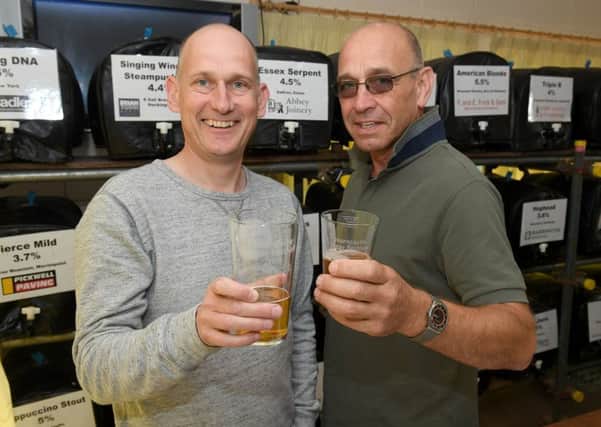Horncastle Beer festival organisers Tim Verdon and Tim Hannam. EMN-180827-090641001