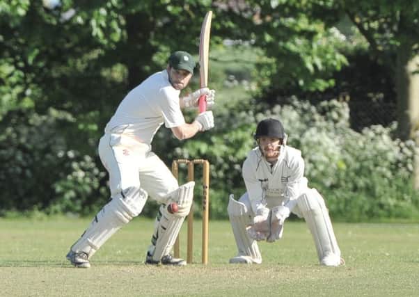 Neil Davies anchored the Rasen innings with a half-century EMN-180828-095250002
