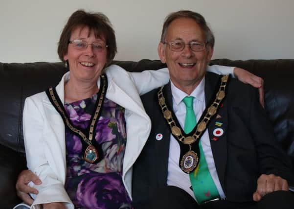 The Mayor and Mayoress of Mablethorpe, Sutton on Sea and Trusthorpe, Councillors Steve and Pauline Palmer.