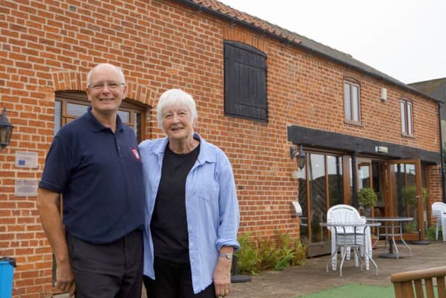 Hazel Hammond with Sunnyside Ups master butcher Nick Bradley EMN-180830-101814001