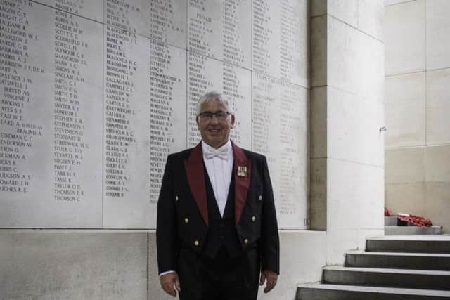 Jim McQuade at the Menin Gate in Ypres, the location of his last performance as Director of Music for Sleaford Concert Band in June. EMN-180309-174914001