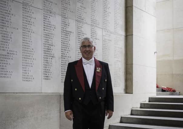 Jim McQuade at the Menin Gate in Ypres, the location of his last performance as Director of Music for Sleaford Concert Band in June. EMN-180309-174914001