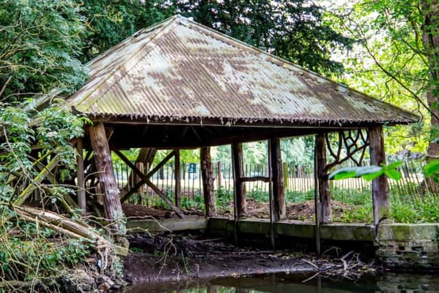 Belton House's 19th century boathouse.