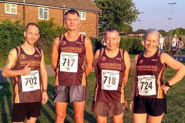 Pictured, from left, are Richard Burrows, Phillip Horton, Robin Harrison and Angela Thompson. 7Fi58LE_k2bkhpRlBluH
