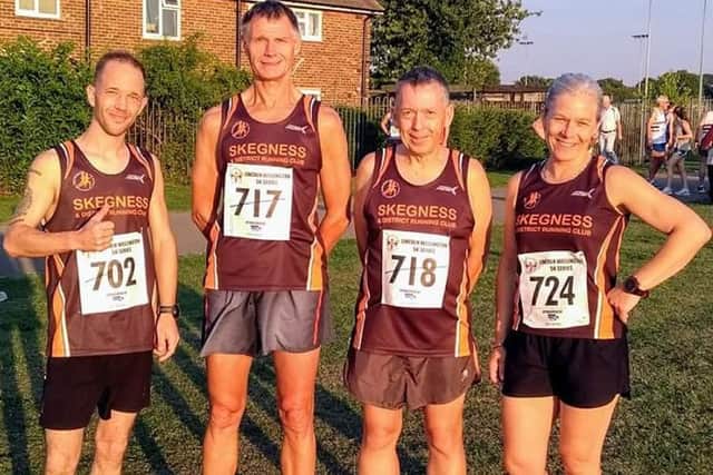 Pictured, from left, are Richard Burrows, Phillip Horton, Robin Harrison and Angela Thompson. 7Fi58LE_k2bkhpRlBluH