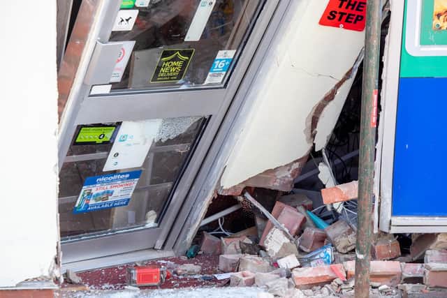 Just a few bottles of spirits and about 100 out of the till were taken in the raid which will cost thousands of pounds to put right. Photo: John Aron