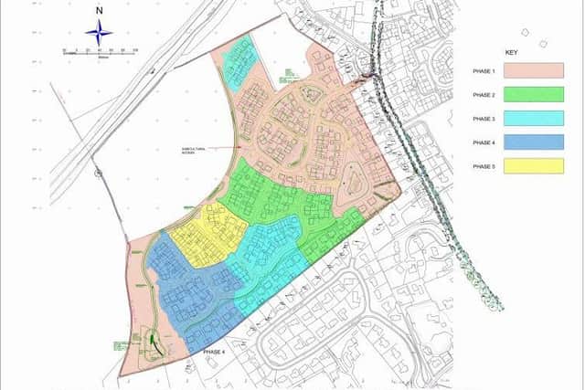 The five-phase development for land off Grimsby Road in Louth.