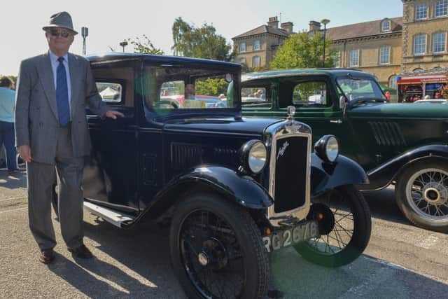 Sleaford Classic Car and Motorbike Show, David Page with his Austin Seven EMN-180309-104324001