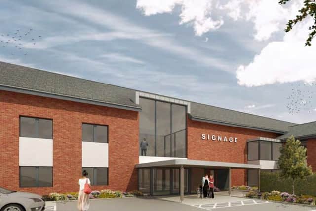 Will the new care home get approved in Mablethorpe? Inset: Artists impression of care home layout.