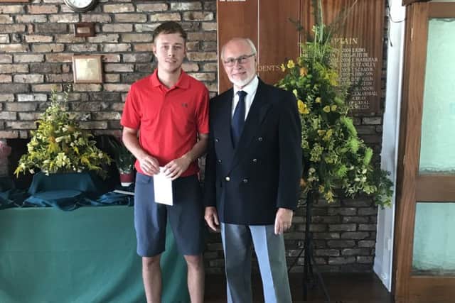 Joe Daubney is pictured with Vice-Captain Phil Sale.