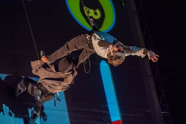 On the run high above Skegness in Wanted by eVenti Verticali. Photo: John Aron. ANL-180309-110028001