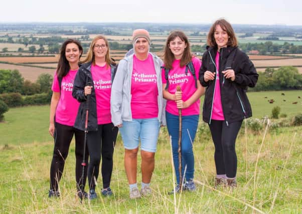 Mothers from Welbourn Primary School, raising money for the school by walking up Ben Nevis. From left, is Stacey Watford, Katherine Thompson, Anna Dawson, Molly Raspin, Katie Gordon. EMN-180509-115023001