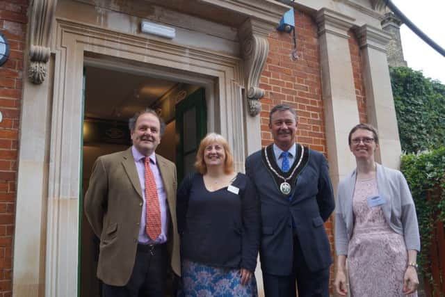 David Chambers, Amanda Turner, Market rasen Mayor John Matthews and Emma Wardell EMN-180909-232537001