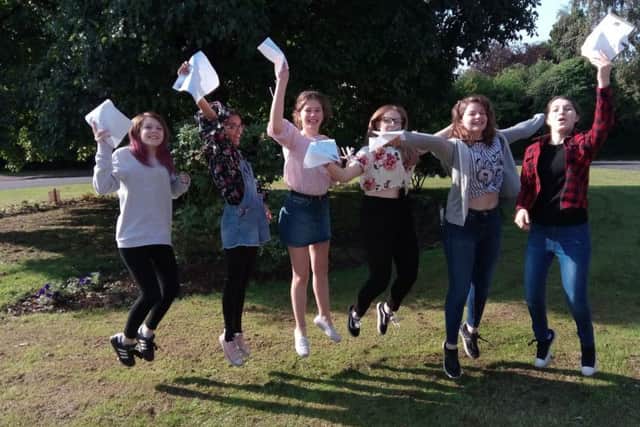 GCSE celebrations at Boston HIgh School