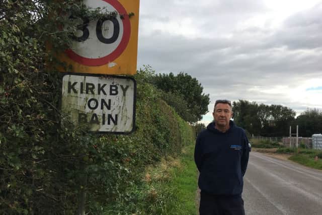 Mr David is asking why the speed limit in Kirkby On Bain cannot be applied to Roughton Road. EMN-181009-114604001