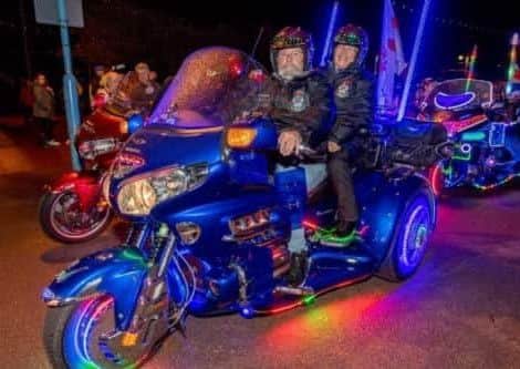 Riders at last year's Skegness Light Parade which raised more than £3,000 for the RNLI. Picture: John Aron.