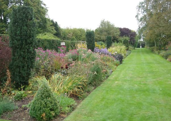 One of the abundently planted mixed borders