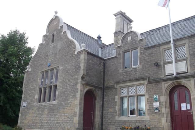 The renovated stonework at William Alvey School. EMN-180918-110403001