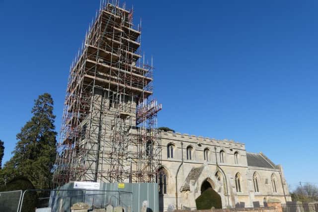 Under restoration - St Denys' Church, Aswarby has been renovated with help from a Heritage Lottery Fund grant. EMN-180913-175428001
