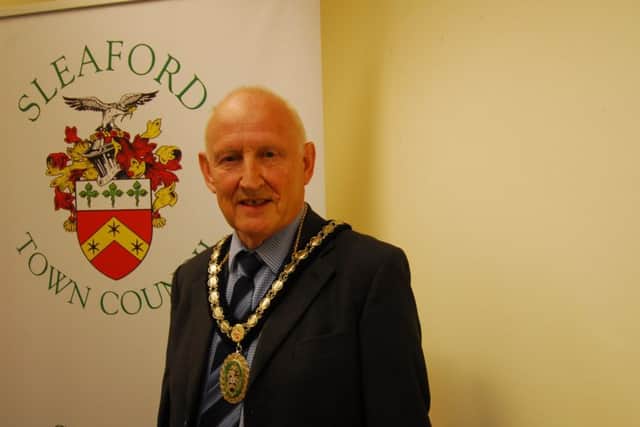 Mayor of Sleaford, Coun Grenville Jackson. EMN-181209-151916001