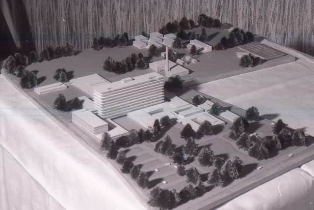 The new design for what would become Pilgrim Hospital.
