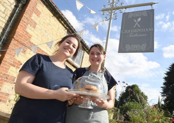 Co-owners of Leadenham Teahouse, from left - Katie Mace and Kirsty Kershaw. EMN-181209-165010001