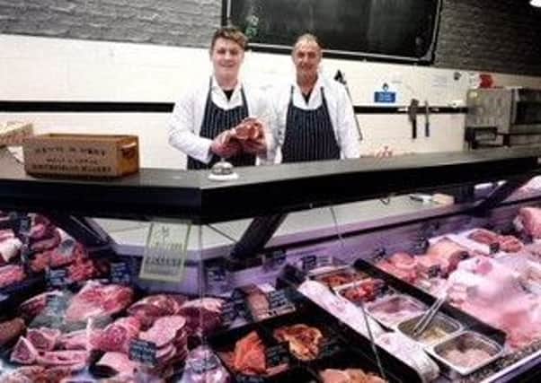 The interior of butcher Graham Fidlings shop in Woodhall Spa