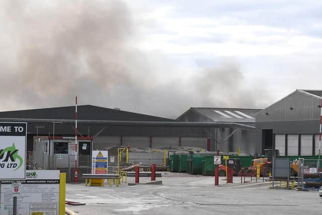 The fire at MidUK Recycling, Barkston Heath