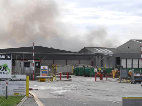 The fire at MidUK Recycling, Barkston Heath