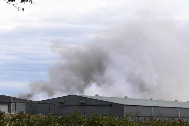 The fire at MidUK Recycling, Barkston Heath.