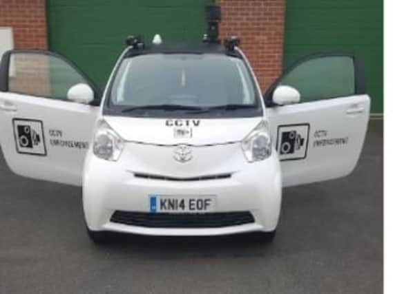 The car with the CCTV mounted unit