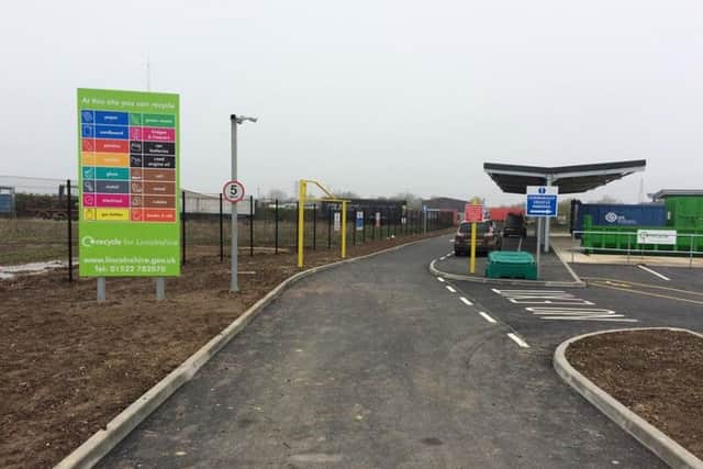 Boston's Household Waste Recycling Centre. Library image.