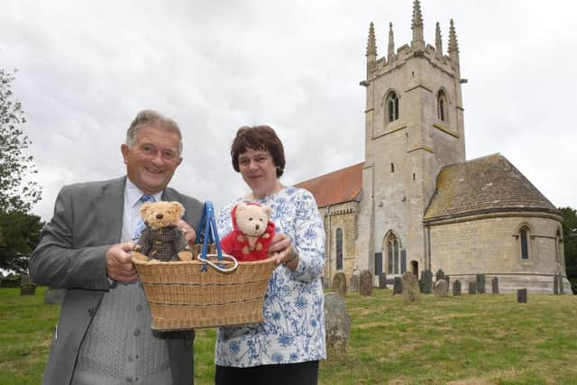 Sempringham Church Heritage Open Day. Ivan Spencer and Janet Lambert who were running the Teddy Zip Wire. EMN-180917-120911001