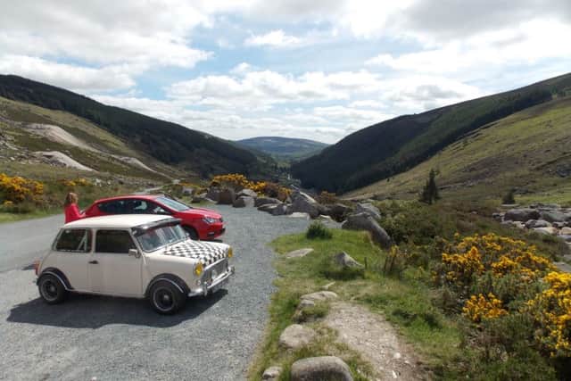 Matthew's 1985 classic Mini pictured during a road trip to Ireland last year.