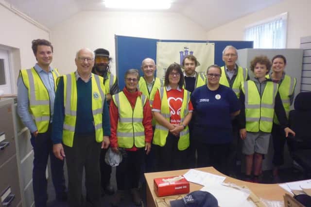 Volunteers collected 40 bags of litter in two hours.