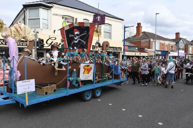 The Mablethorpe Carnival wouldn't be proper without a good old fashioned float in tow. Photo Credit: David Dawson.