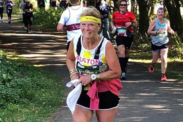 Jackie Hallett at the Rutland Half.