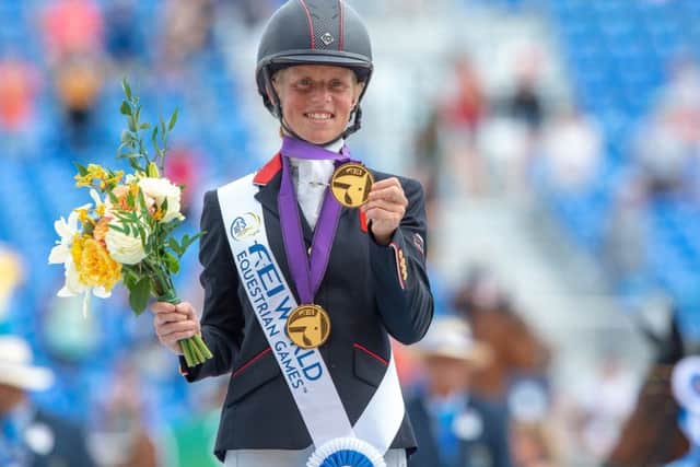 Ros is only the fourth British rider ever to win team and individual gold - and the first since 1986. Photo: Jon Stroud Media/BEF EMN-180918-092705002