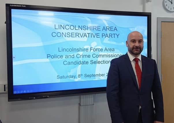 Marc Jones Lincolnshire police and crime commissioner.