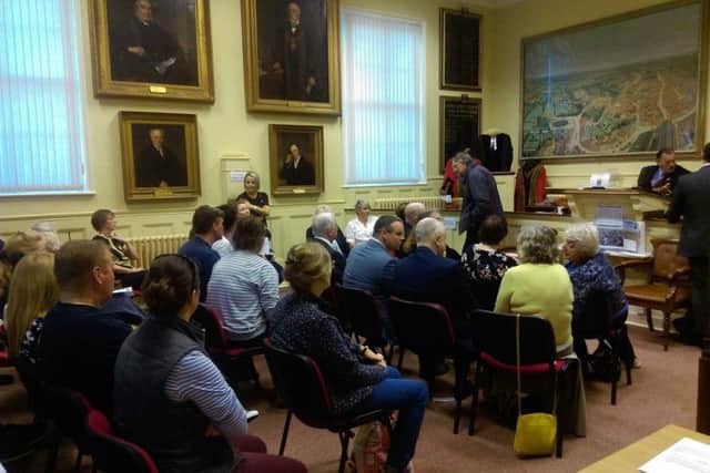 Monday nights meeting was well-attended by members of the public.