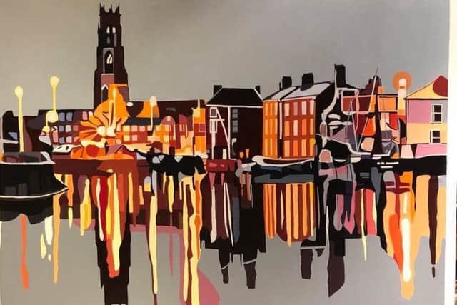 Here is just one of the many pieces that will make up Rohan's latest exhibition - Boston and Back Again. EMN-180920-113345001
