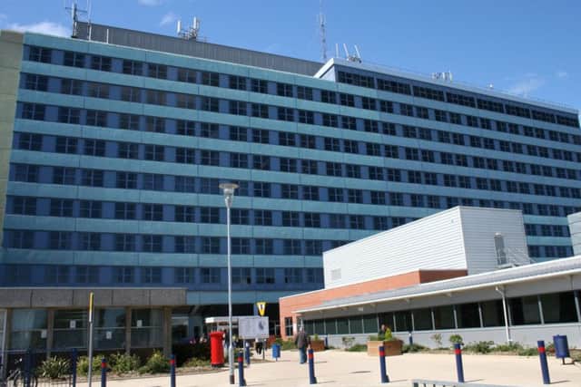 Blue, but increasingly green ... Boston's Pilgrim Hospital.