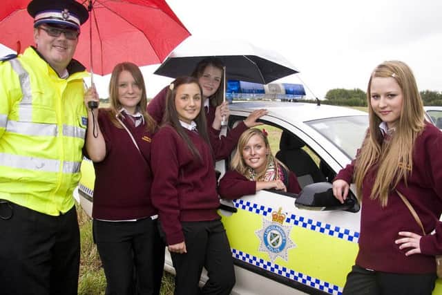 Students from King Edward VI Humanities College, Spilsby, 10 years ago.