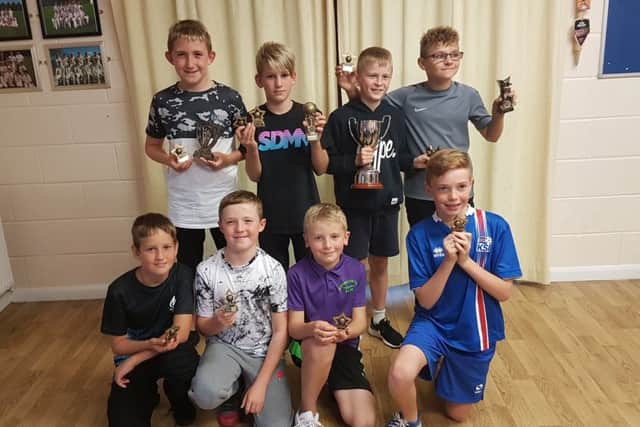 The under 11s prizewinners, back row from left, were Ben Price, Reece Pemberton,Toby Cotton, Henri Harness, front row, Harry Masters, Henry Price, Ben Eagles, Nathaniel Sutcliffe.