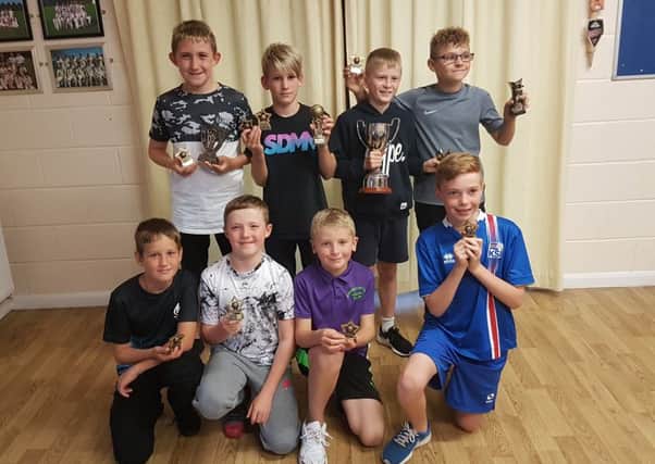 The under 11s prizewinners, back row from left, were Ben Price, Reece Pemberton,Toby Cotton, Henri Harness, front row, Harry Masters, Henry Price, Ben Eagles, Nathaniel Sutcliffe.