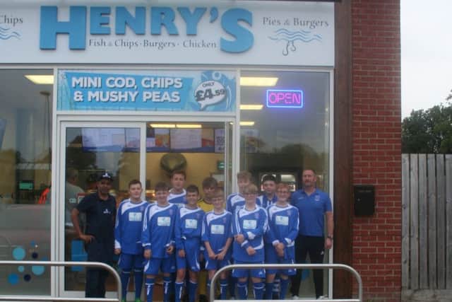 The Sibsey squad collect their kit.