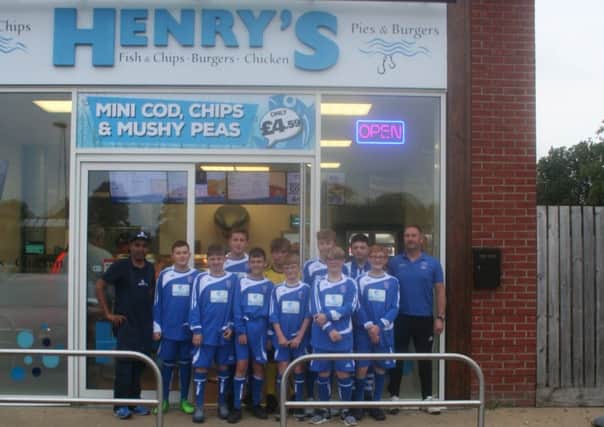 The Sibsey squad collect their kit.